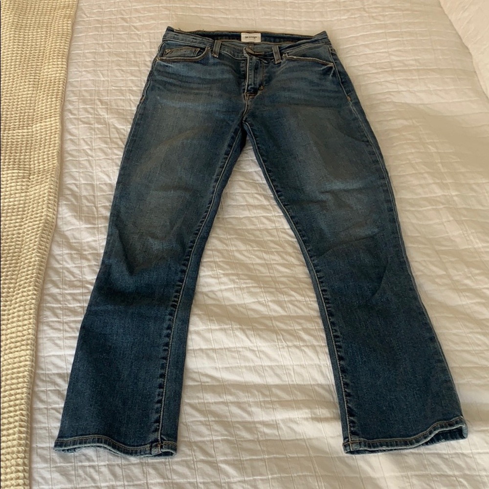 Lt wash boot leg jean